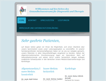 Tablet Screenshot of gesundheitszentrum-mg.de